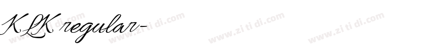 KLK regular字体转换 KLK regular字体转换